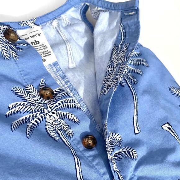 Carter’s Tropical Sleeveless Romper - Picture 4 of 8